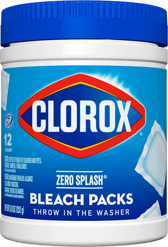 Clorox Control Bleach Packs Regular Laundry Packs, 12 Count