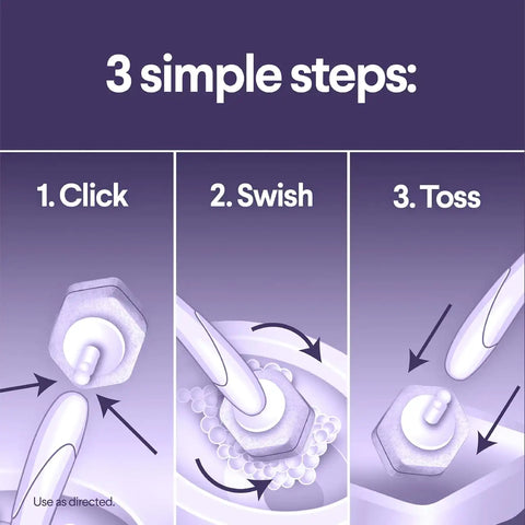 CLOROX Scentiva ToiletWand Toilet Cleaner Refills, Toilet brush, Lavender and Jasmine, 10 Count
